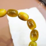  Vòng Tay Đá Mắt Hổ Vàng Lu Thống 5A 10x14mm 