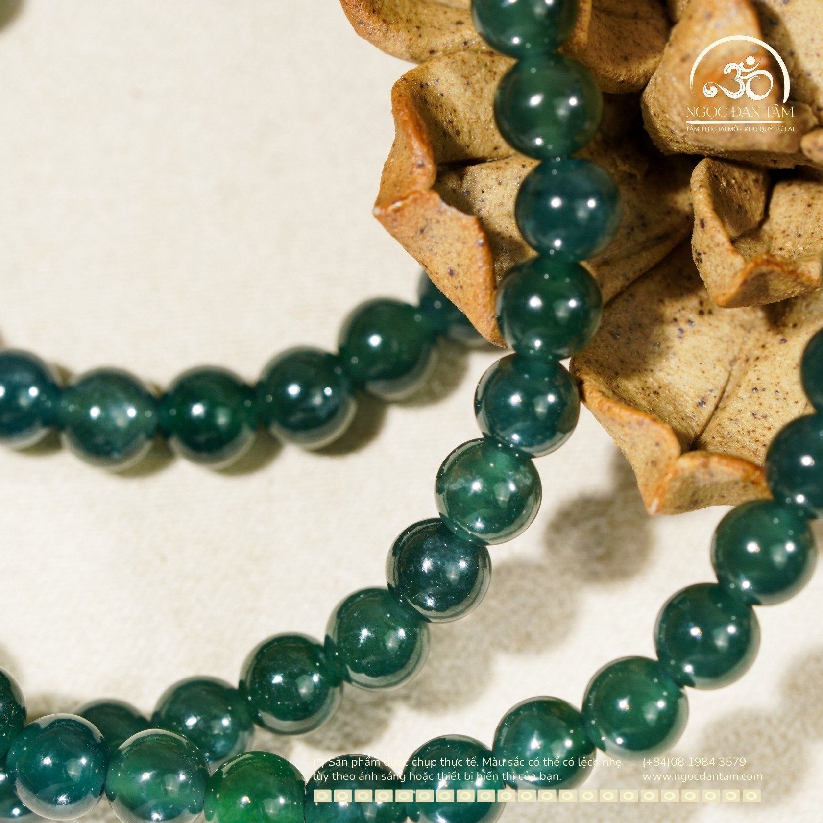  Chuỗi Vòng Tay Lam Ngọc Myanmar 6mm 