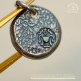  Charm Kỳ Lân 14,41mm - Bạc 925 Mạ Vàng Cao Cấp 