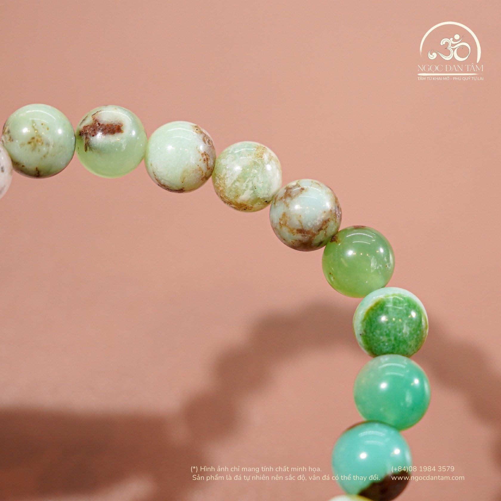  Vòng Tay Cẩm Thạch Úc 8mm 2A 