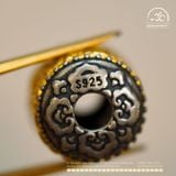  Charm Hạt Thùng Chú Om (lớn) 15,76mm - Bạc 925 Mạ Vàng Cao Cấp 