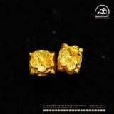  Charm Hoa Vuông - Kim Loại Mạ Vàng Cao Cấp 