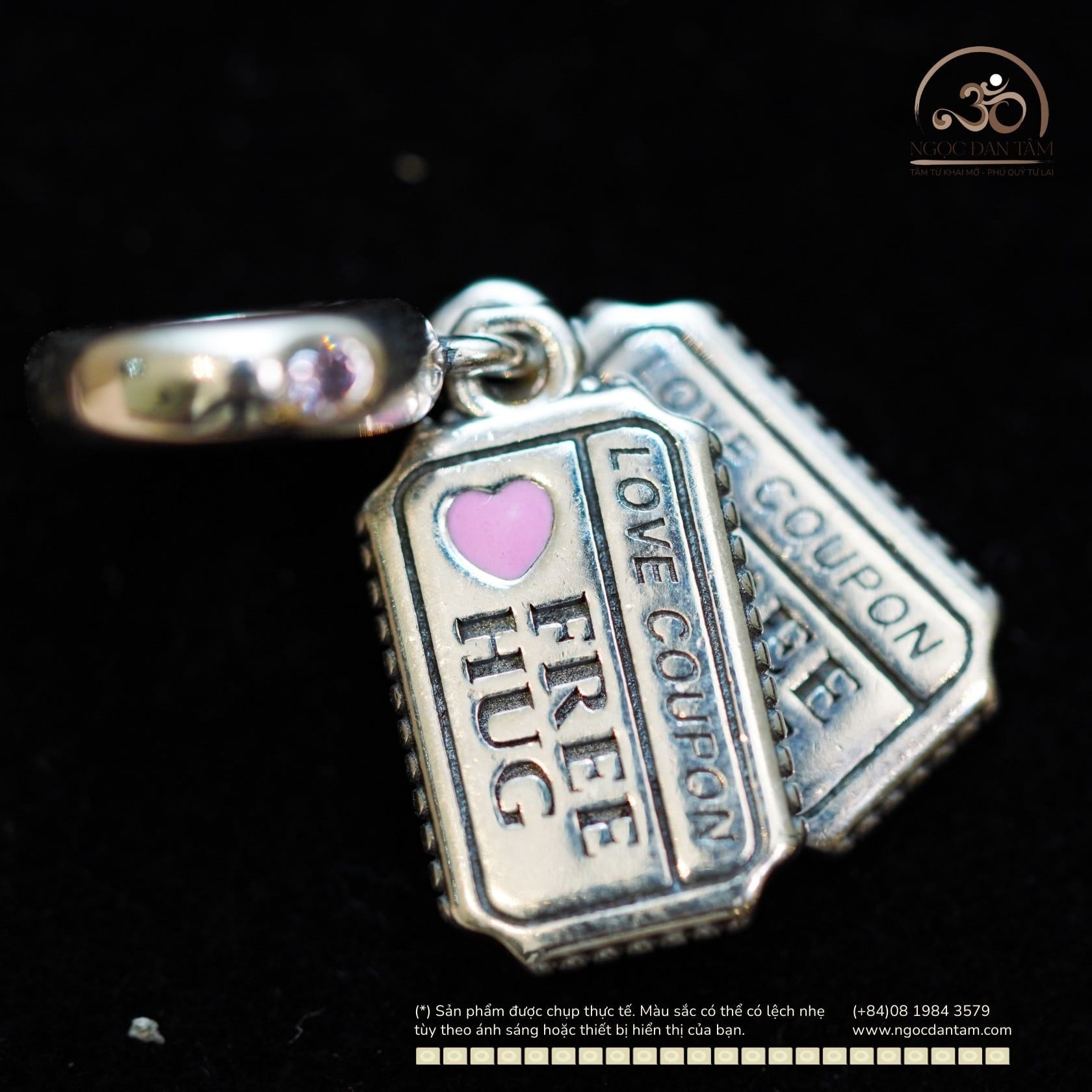  Charm Treo Mặt treo Pan Vô Cực Bạc 925 