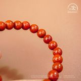  Vòng Tay Hồng Ngọc Cát Tường ( Ngọc Bích Đỏ 7mm 5A ) 