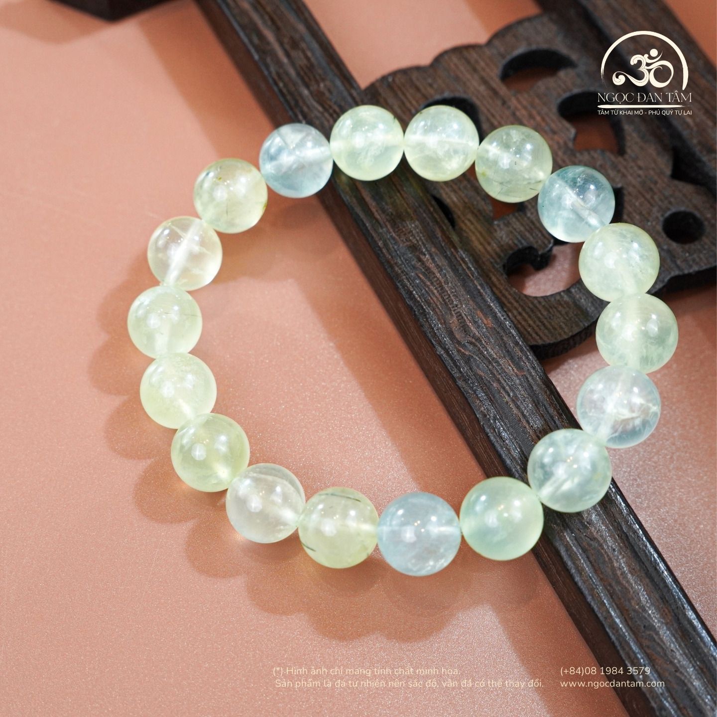  Vòng Tay Đá Prehnite 10mm 2A 