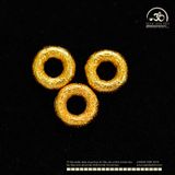  Charm Tròn Mạ Vàng 6mm - Bạc Mạ Vàng Cao Cấp 