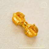  Charm Kim Cương Chử (Vajra) - Bạc 925 Mạ Vàng Cao Cấp 