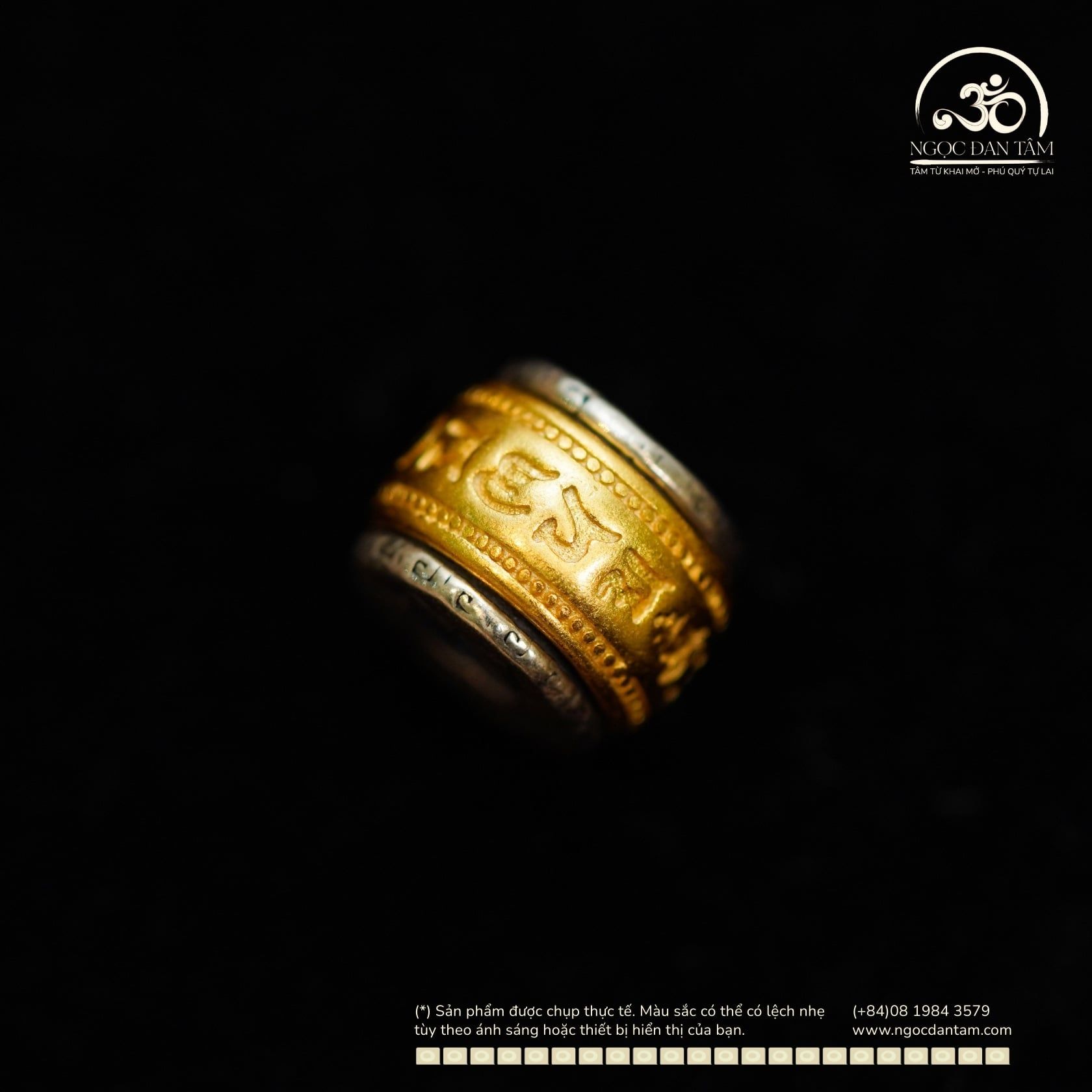  Charm Hạt Trống Chú Om - Bạc 925 Mạ Vàng Cao Cấp 