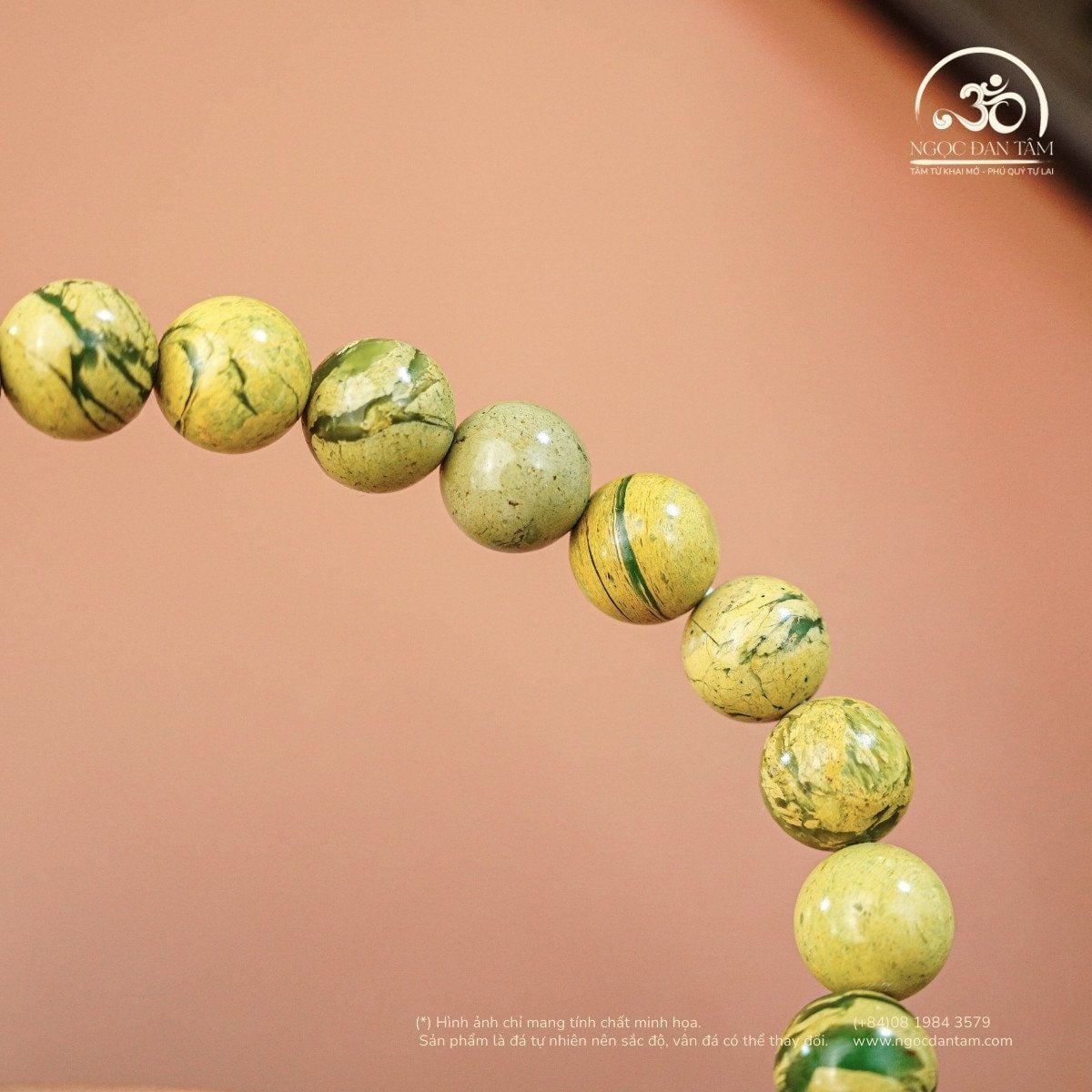  Vòng Tay Green Dragon Phối Charm Lu Thống 8mm 2A 