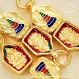  Charm Hoàng Thần Tài Sắc Màu - Bạc 925 Mạ Vàng Cao Cấp 