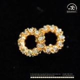  Charm Vàng Lấp Lánh Vàng Hồng - Kim Loại Mạ Vàng Cao Cấp 