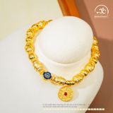  Lắc Tay Bạc Mạ Vàng Mai Rùa Cát Tường 