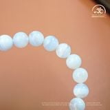  Vòng Tay Mã Não Xanh Lace 8mm 3A Phối Charm Trụ Chú Omani 