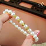  Vòng Tay Ngọc Trai 8mm Phối Charm 