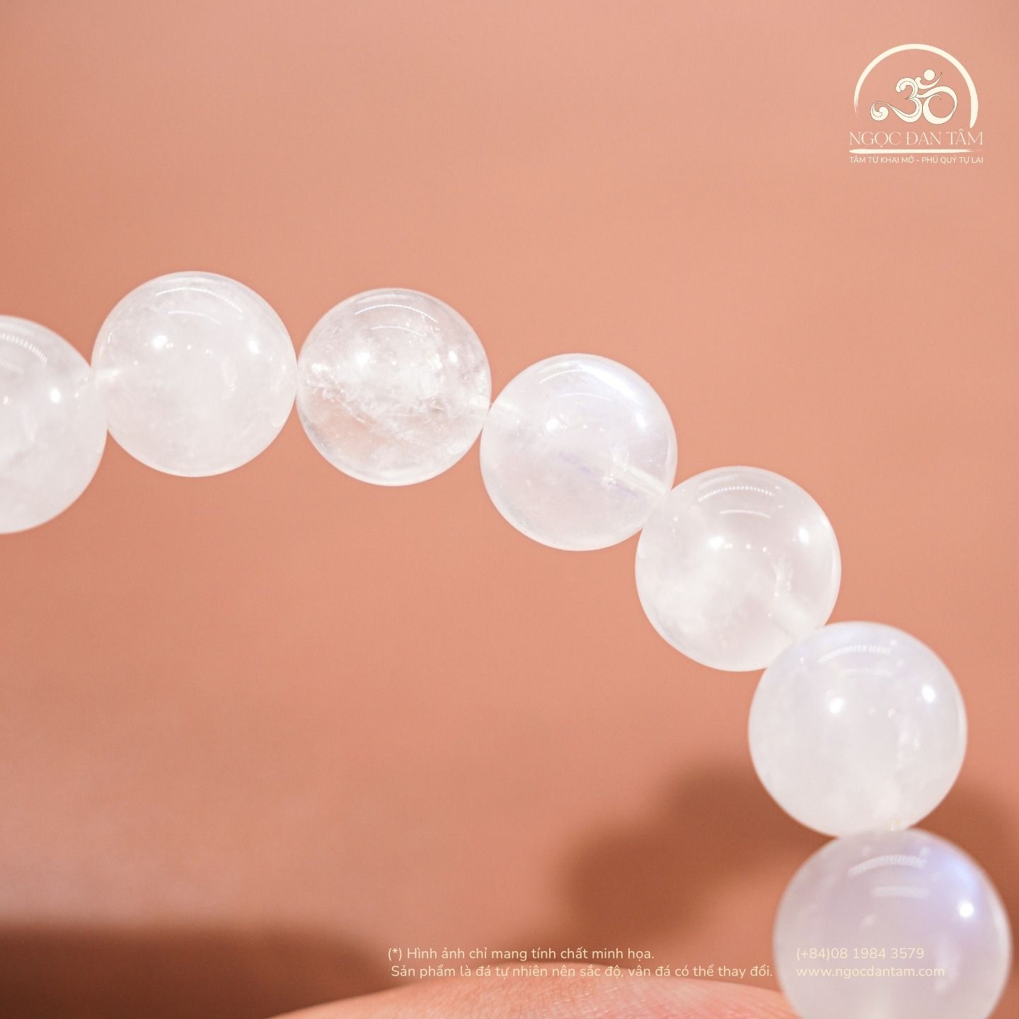  Vòng Tay Đá Mặt Trăng 5A 12mm 