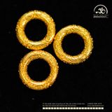  Charm Tròn Mạ Vàng 8mm - Bạc Mạ Vàng Cao Cấp 