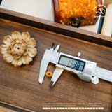  Charm Lá Đính Đá 13,38mm - Bạc 925 Mạ Vàng Cao Cấp 