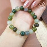  Vòng Tay Cẩm Thạch Hạt Bầu 10mm 3A 