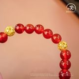 Vòng Tay Ngọc Hỏa ( Onyx 8mm ) 