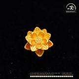  Charm Hoa Sen Cánh Nhọn 9,10mm - Kim Loại Mạ Vàng Cao Cấp 