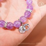  Vòng Tay Song Tâm ( Thạch Anh Tím Lavender 10mm 5A ) 