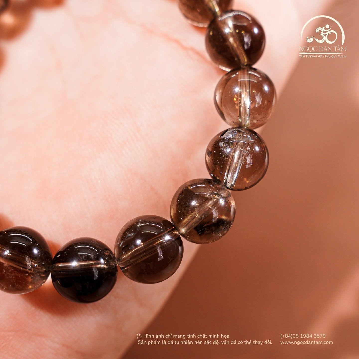  Vòng Tay Thạch anh Khói 10mm 2A 