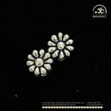  Charm Đệm Hoa Cúc 6mm - Bạc Cao Cấp 