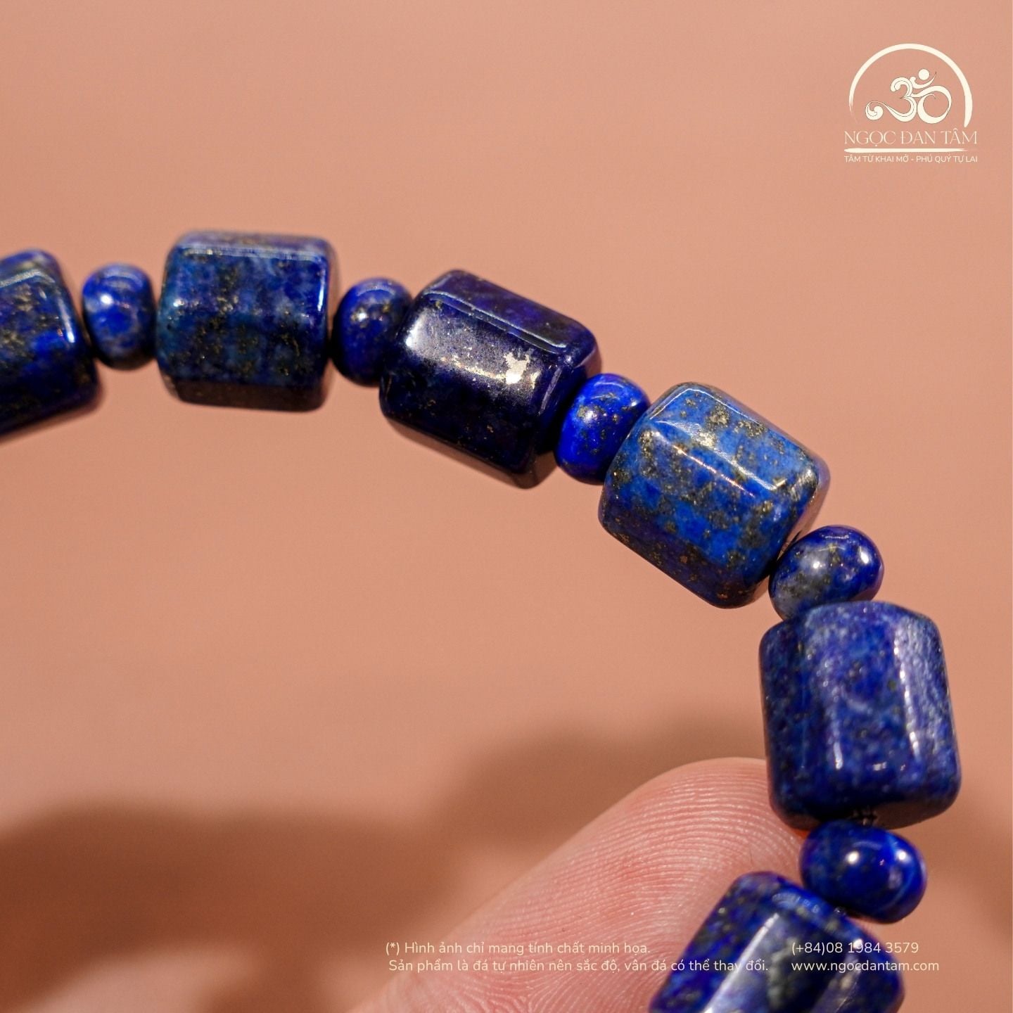  Vòng Tay Ngọc Lưu Ly Hạt Trụ 10x11mm 2A 