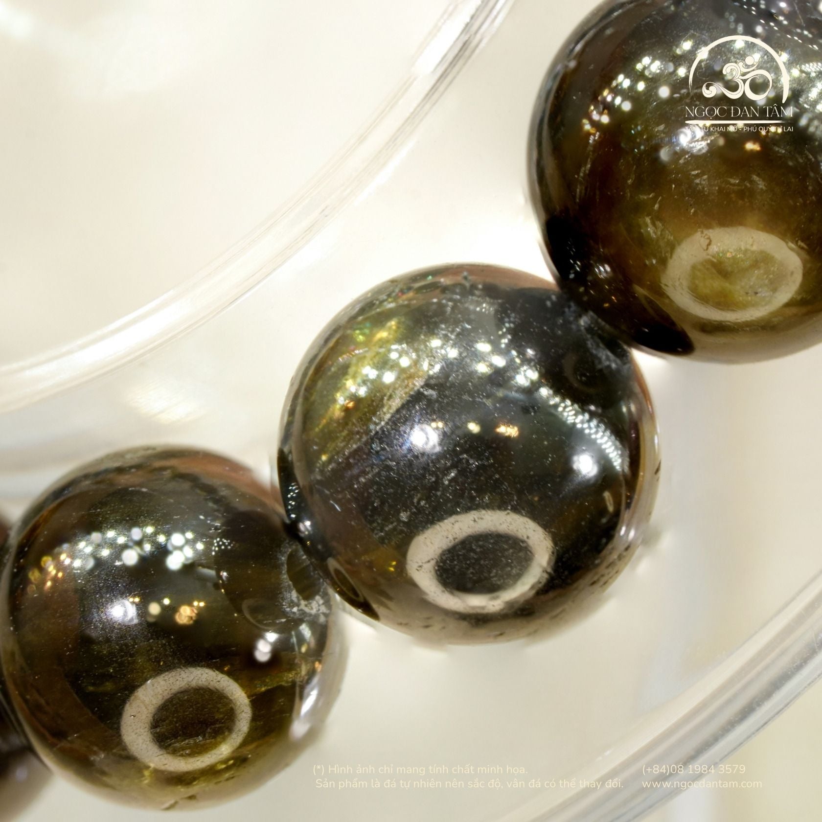  Vòng Tay Đá Sapphire Ánh Titan 11mm 5A 