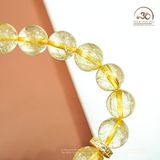  Vòng Tay Thạch Anh Tóc Vàng 10mm 5A Phối Charm Dream Catcher 