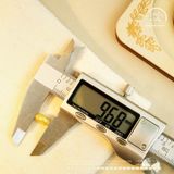  Charm Tròn Bánh Xe 9.68mm - Bạc 925 Mạ Vàng Cao Cấp 