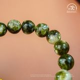  Vòng Tay Mắt Rồng Xanh Phối Charm Lu Thống Tỳ Hưu 10mm 2A 