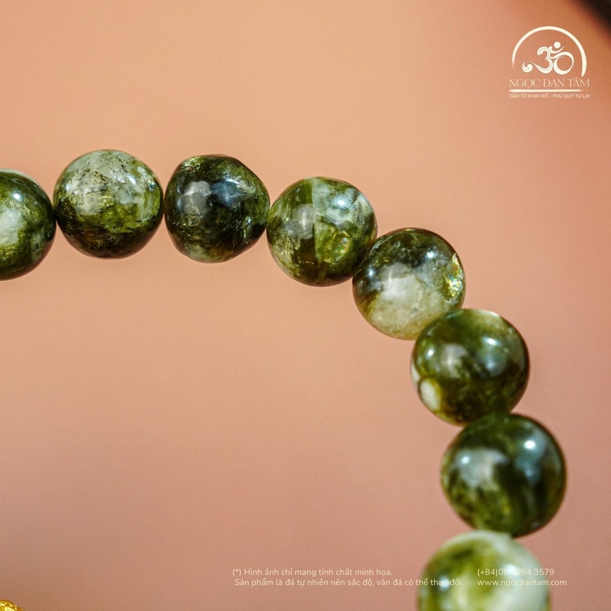  Vòng Tay Mắt Rồng Xanh Phối Charm Lu Thống Tỳ Hưu 10mm 2A 