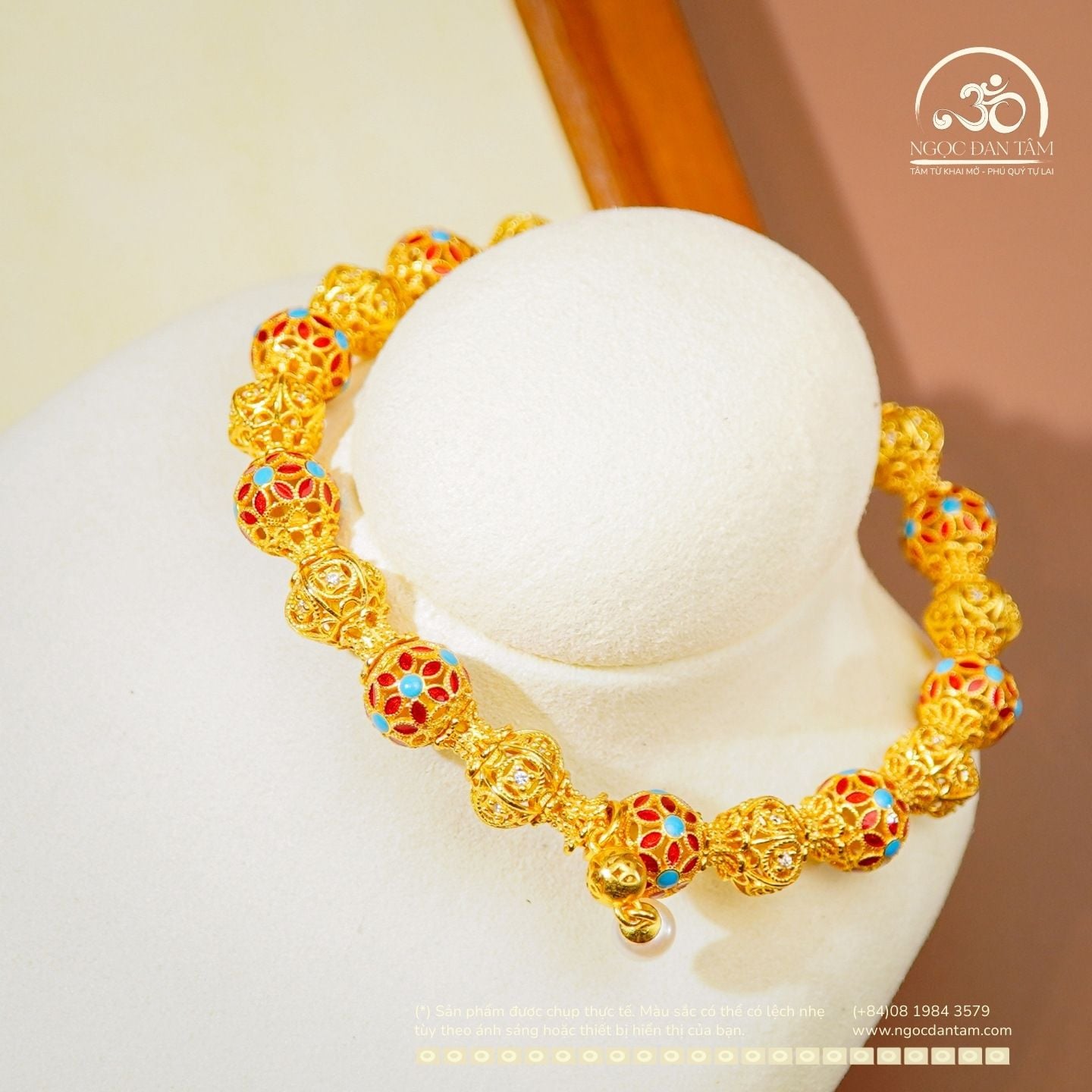  Lắc Tay Bạc Mạ Vàng Phú Quý Cát Tường 