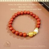  Vòng Tay Hồng Ngọc Cát Tường ( Ngọc Bích Đỏ 7mm 5A ) 