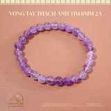  Vòng Tay Thạch Anh Tím 6mm 2A 