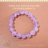  Vòng Tay Thạch Anh Tím Lavender 10mm 5A 