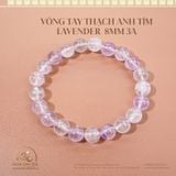  Vòng Tay Đá Thạch Anh Tím Lavender 8mm 3A 