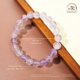  Vòng Tay Đá Thạch Anh Tím Lavender 8mm 3A 