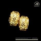  Charm Tròn Vân Mây 7.28mm - Bạc 925 Mạ Vàng Cao Cấp 