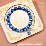  Vòng Tay Kyanite 9mm 4A Phối Charm Pandora 