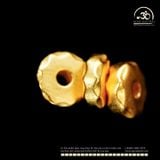  Charm Bánh Răng Hình Khối 7mm - Bạc 925 Mạ Vàng Cao Cấp 