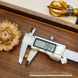  Charm Bi Tròn Lục Tự 7,94mm - Kim Loại Mạ Vàng 