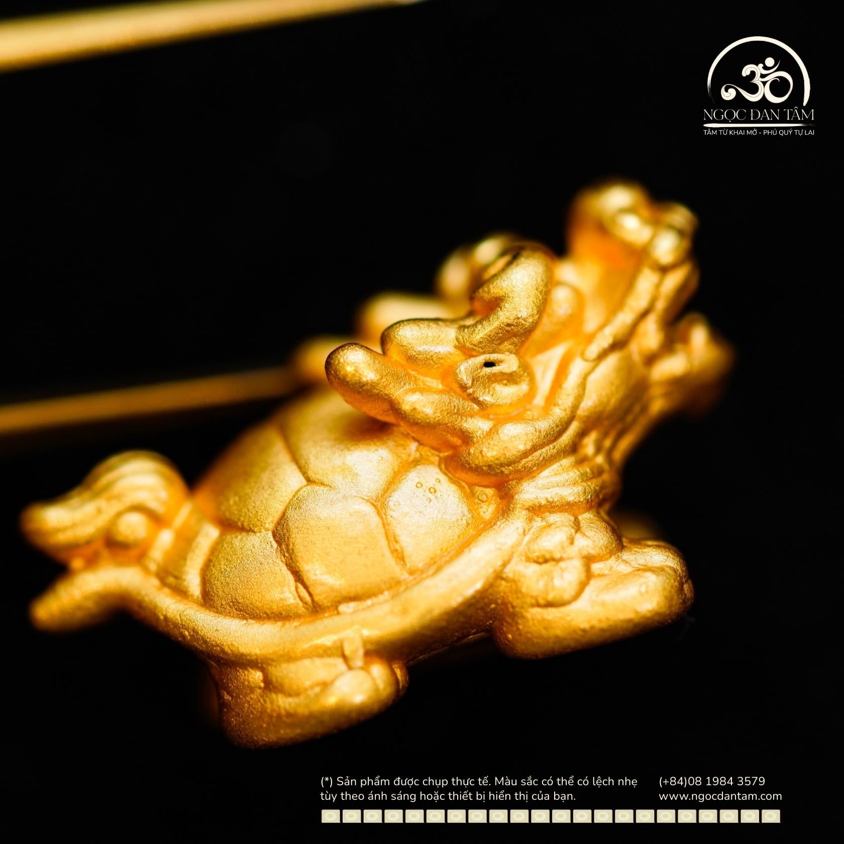  Charm Long Quy 19.19mm - Bạc 925 Mạ Vàng Cao Cấp 