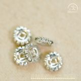  Charm Đệm Mạ Bạc 6mm 