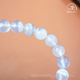  Vòng Tay Đá Mã Não Xanh Lace 8mm 4A Phối Charm Vòng Đính Đá 