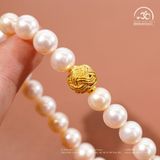  Vòng Tay Ngọc Trai 8mm Phối Charm Cát Tường 