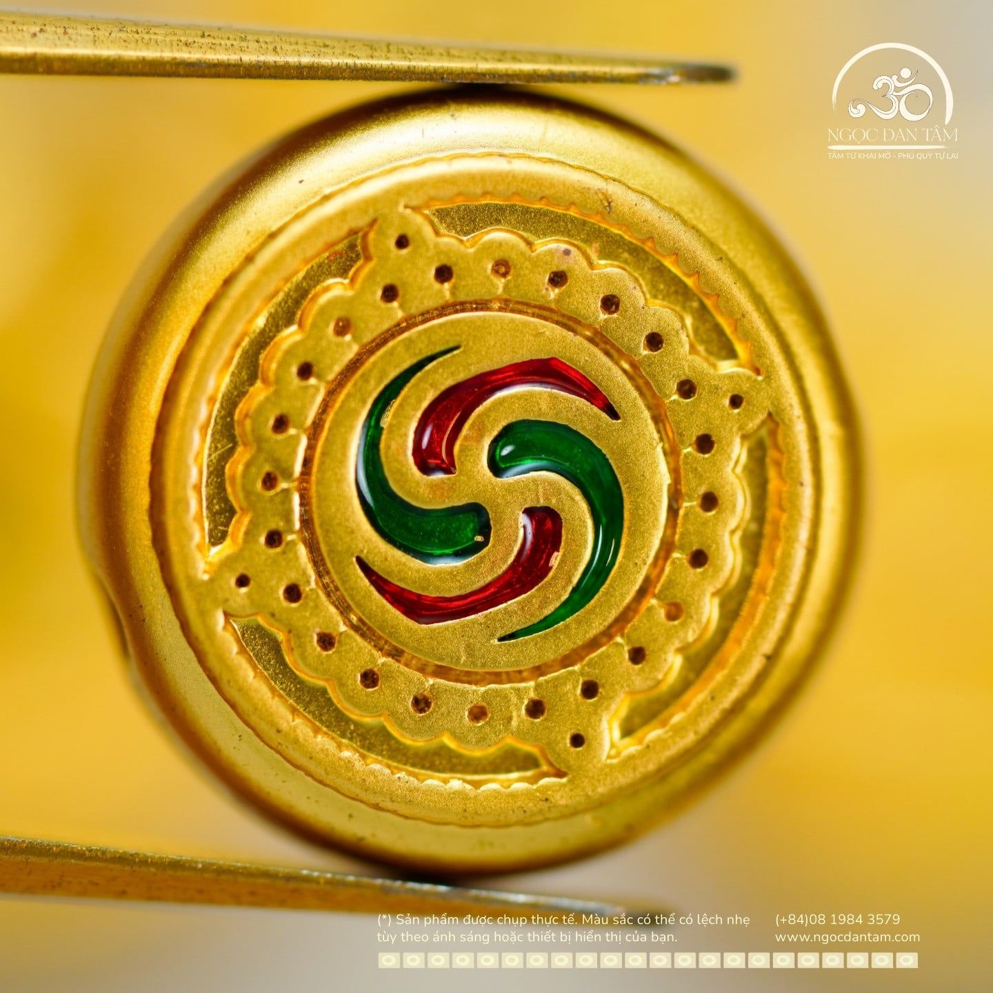  Charm Tụ Bảo  - Kim Loại Mạ Vàng Cao Cấp 