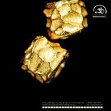  Charm Trụ Tròn Vảy Rồng Lớn 7.30mm - Bạc 925 Mạ Vàng Cao Cấp 