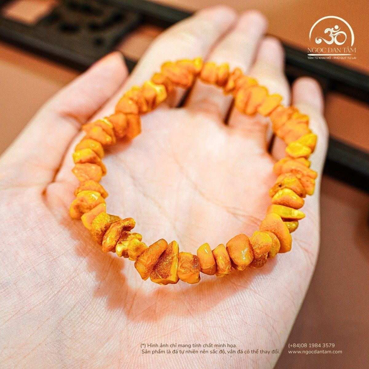  Vòng Tay Ngọc Phách An Xuân 5gram (Cognac Thô) 